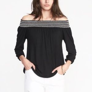 black off the shoulder top
